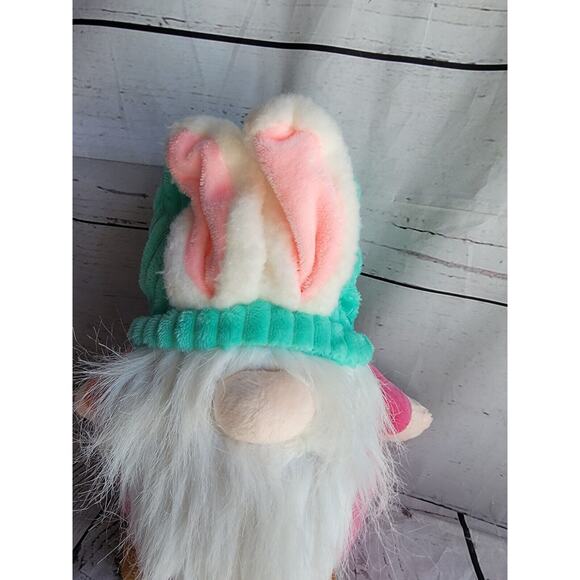Kaisiyang Bunny Gnome, Tie Dye, Mint Green Hat Easter, Plush, Stuffed Animal 10” - Picture 2 of 7